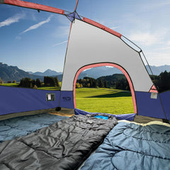 CAMPROS CP tent rainfly attachment demonstrates versatile weather protection