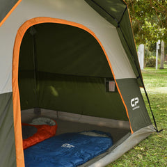 CAMPROS CP tent ventilated mesh windows provide airflow and insect protection