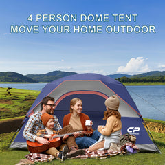 CAMPROS CP tent fabric with waterproof coating provides light rain protection