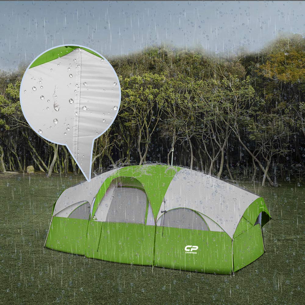 CAMPROS CP tent sealed seams and waterproof strip help weather protection
