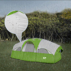 CAMPROS CP tent sealed seams and waterproof strip help weather protection