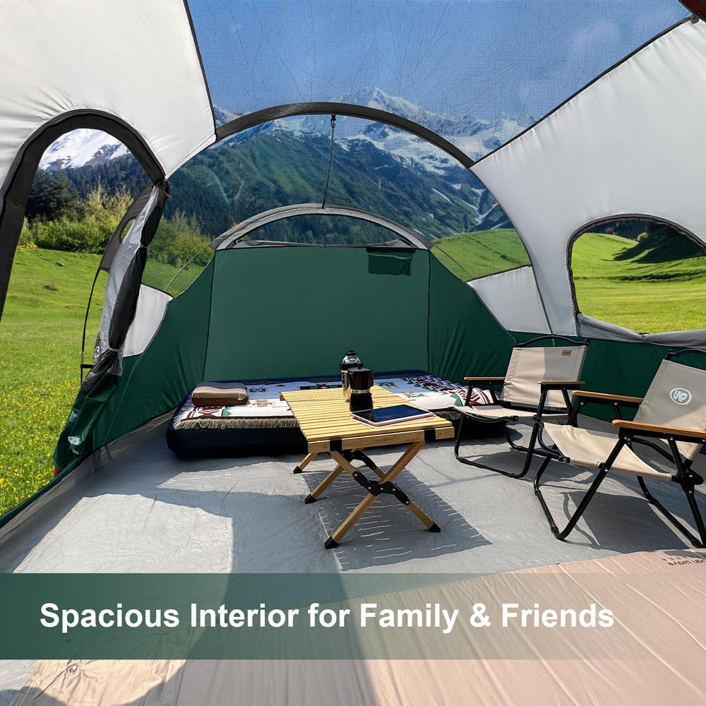 CAMPROS CP tent waterproof seams and rain strips keep campers dry in wet weather
