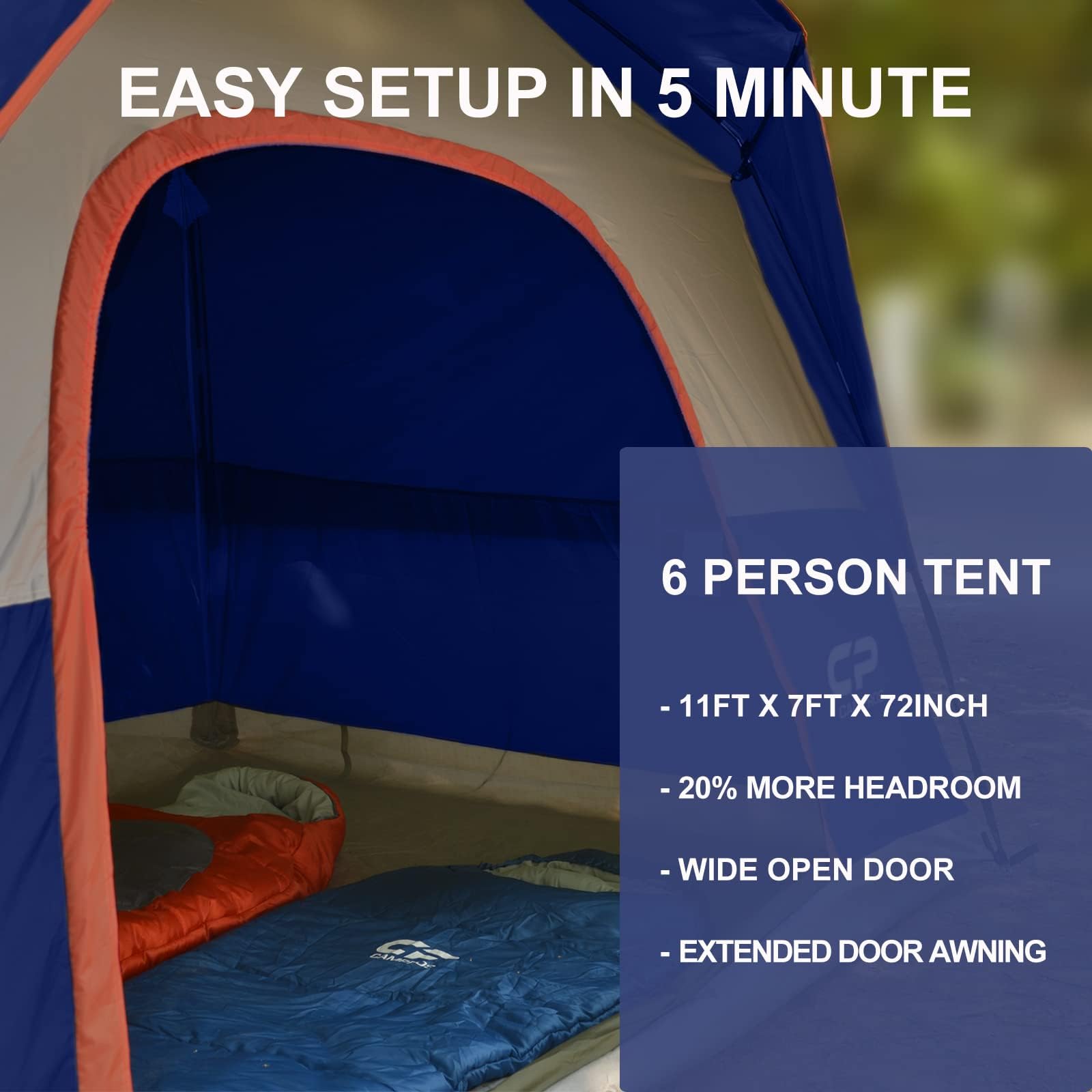 CAMPROS CP wide door simplifies moving gear in and out