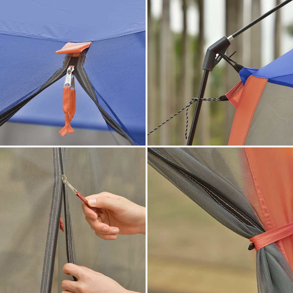 CAMPROS CP screen canopy top in 190T polyester offers sun protection.