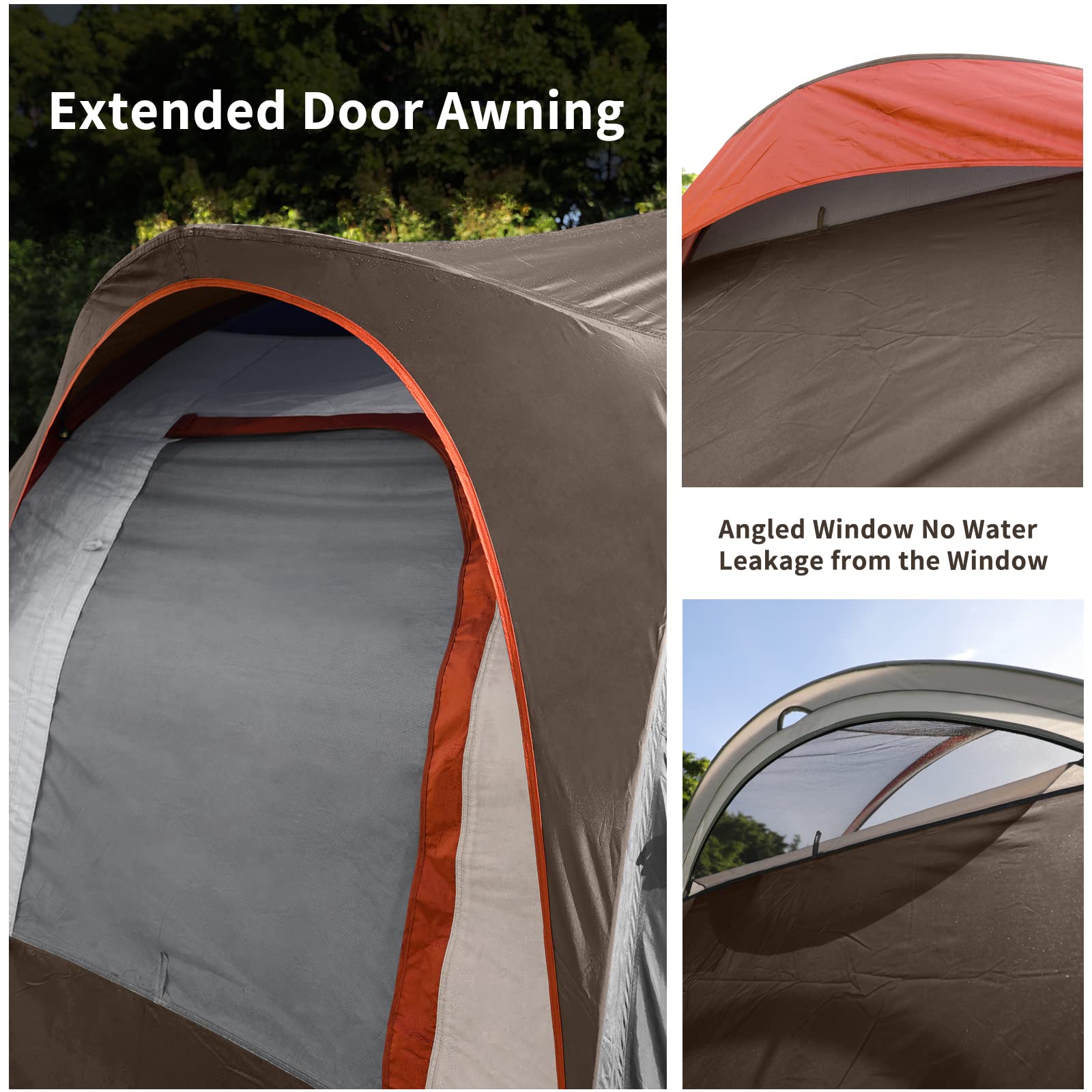 CAMPROS CP waterproof 190T fabric protects against rain and dampness.