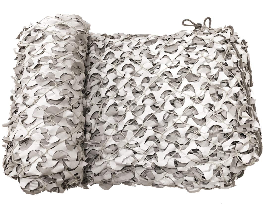 CamoSystems Premium Series camouflage net large snow-white mesh for rugged concealment outdoors