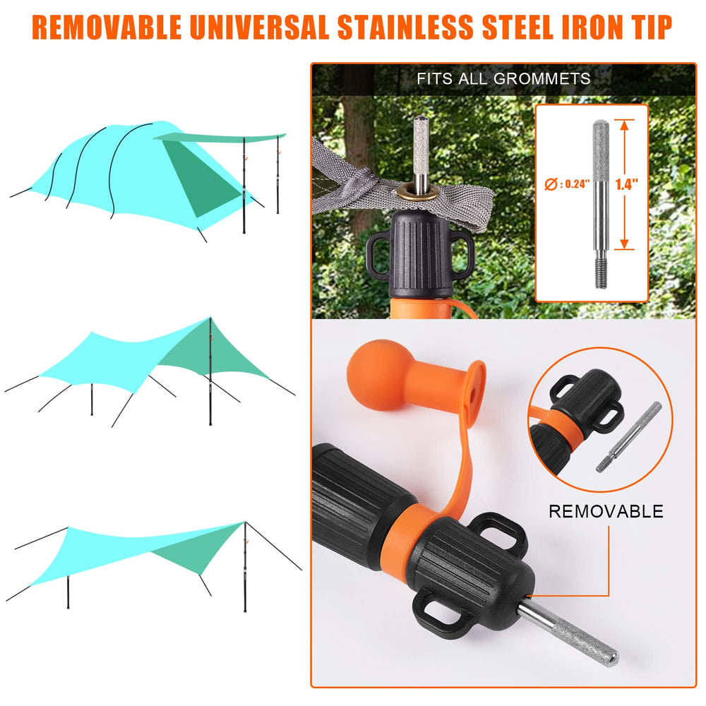 CAMULAND tarp pole lightweight-pack emphasizes easy carry and quick setup for trips
