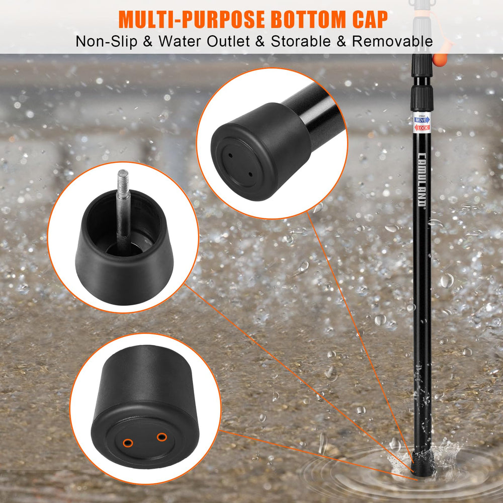 CAMULAND tarp poles multiple diameter segments support sturdy construction.