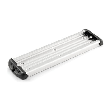 Cannon 12-inch track in stainless steel demonstrates corrosion-resistant construction for saltwater use.