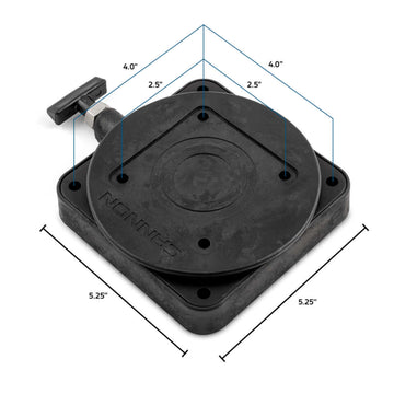 Cannon 2207003 pre-drilled installation simplifies deck setup.