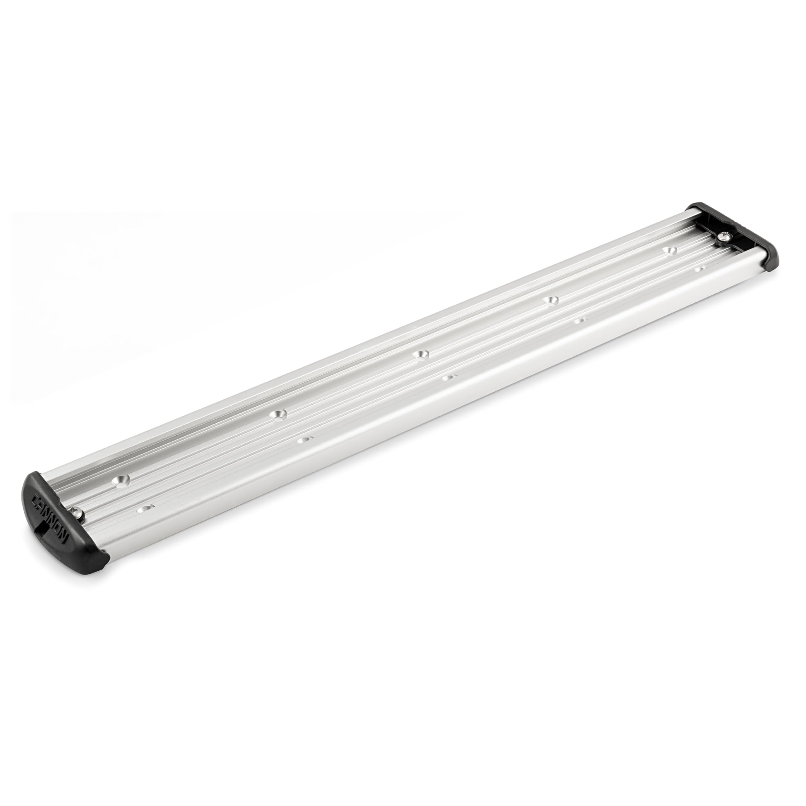 Cannon 24-inch stainless steel track provides durable, corrosion-resistant mounting for reliable downriggers.