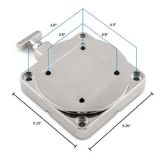 Cannon 316-grade stainless steel construction delivers strength and saltwater resistance.