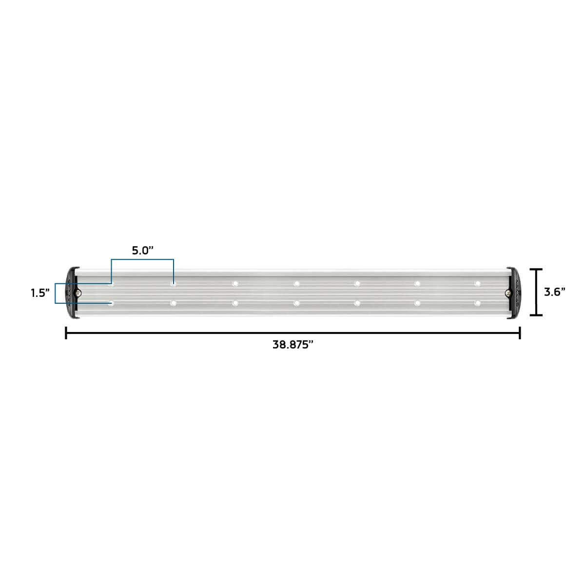 Cannon 36-inch track with mounting hardware ensures secure installation.