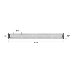 Cannon 36-inch track with mounting hardware ensures secure installation.