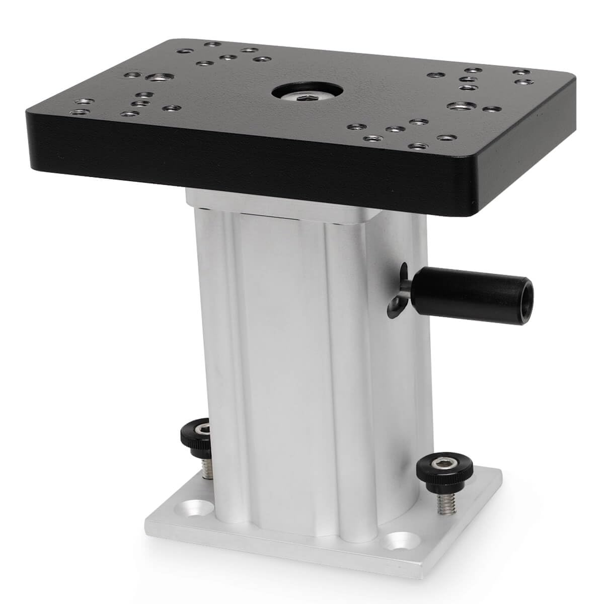 Cannon 6-inch swivel-base pedestal, top view, flexible 360-degree trolling