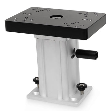 Cannon 6-inch swivel-base pedestal, top view, flexible 360-degree trolling