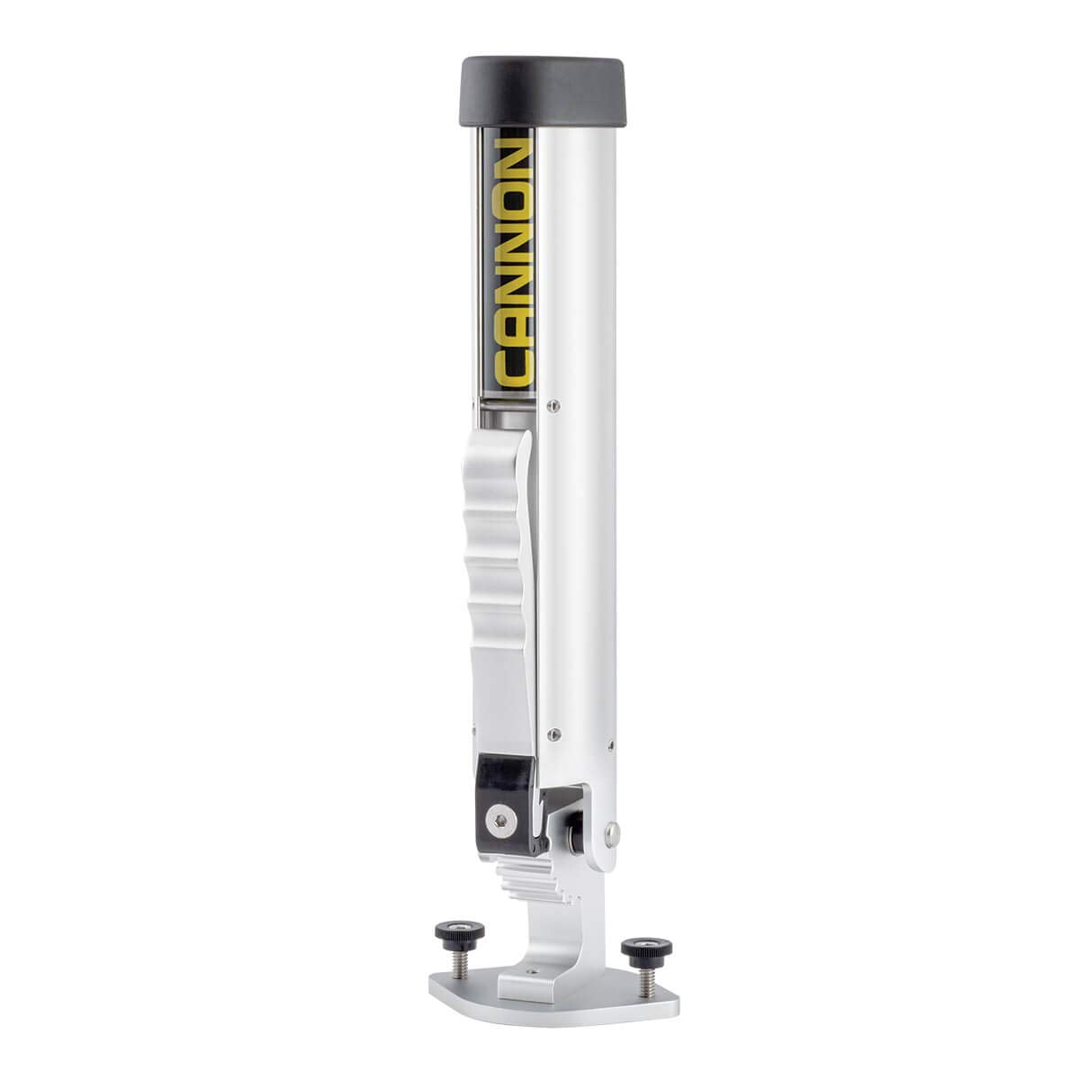 Cannon adjustable rod holder shows 90-degree rotation for flexible fishing angles.