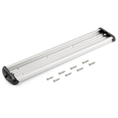 Cannon aluminum mounting track 360-swivel base side view enables flexible rigging.