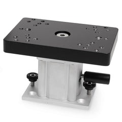 Cannon aluminum swivel base pedestal 4in for flexible 360° rotation during trolling.