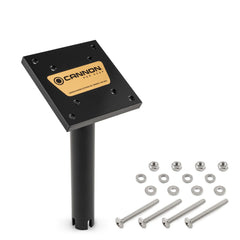 Cannon aluminum track system with locking grooves for twist-free setup.