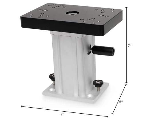 Cannon downrigger pedestal rotated for smooth swivel under load