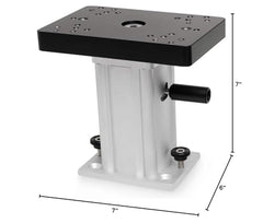 Cannon downrigger pedestal rotated for smooth swivel under load