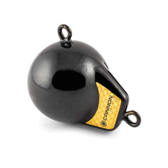 Cannon 6lb downrigger weight front view demonstrates compact balance for smooth trolling