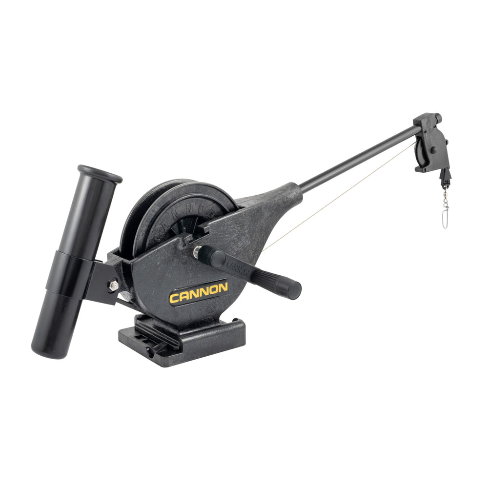 Cannon Lake Troll downrigger with depth counter aids accurate depth targeting.