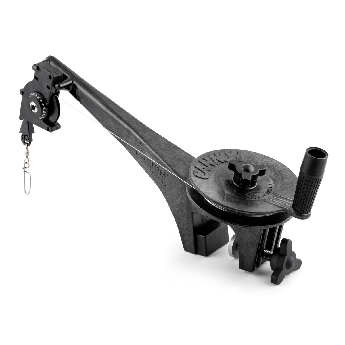 Cannon Mini Troll horizontal reel brake for controlled depth fishing on small boats