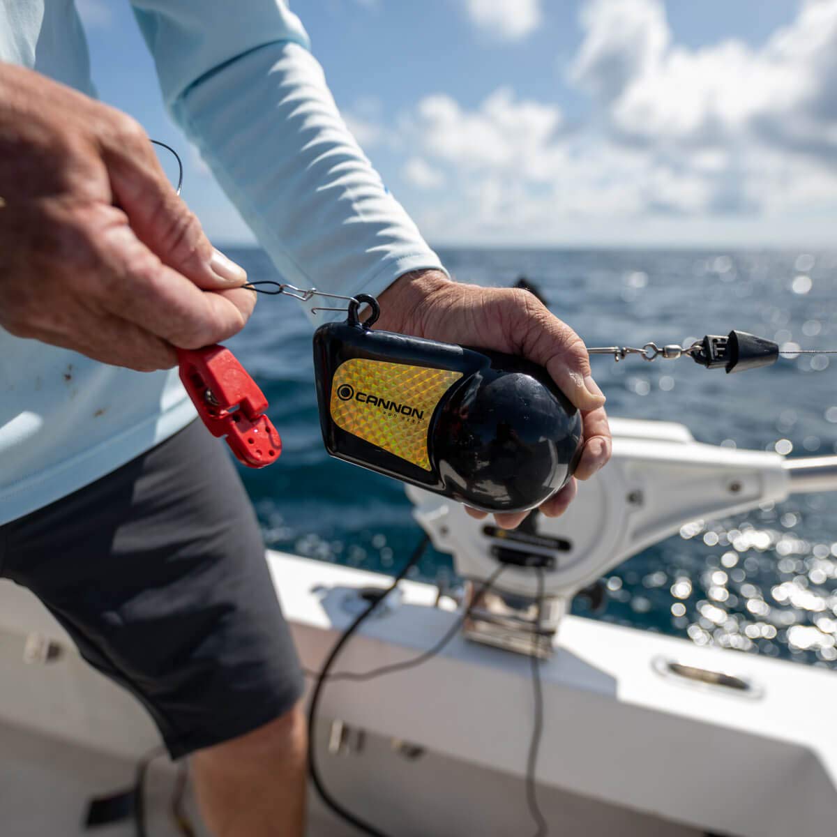 Cannon one-hand clutch deploy highlights quick line retrieval on the water