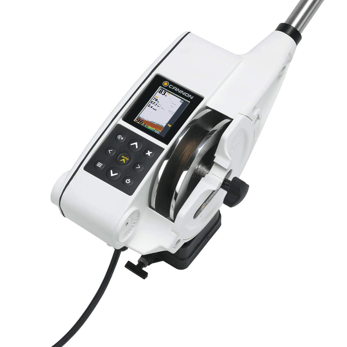 Cannon Optimum 10 TS downrigger PIC feature neutralizes electronic interference for steadier lines.
