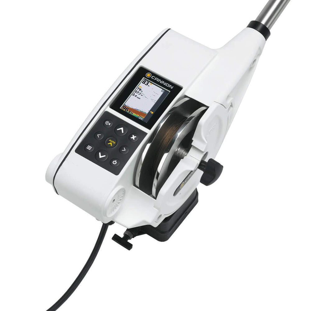 Cannon Optimum 10 TS downrigger PIC feature neutralizes electronic interference for steadier lines.