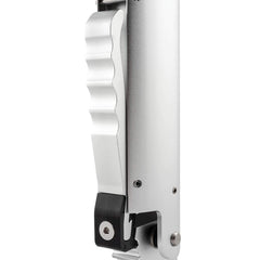 Cannon pistol grip quick release for fast one-handed angle changes.