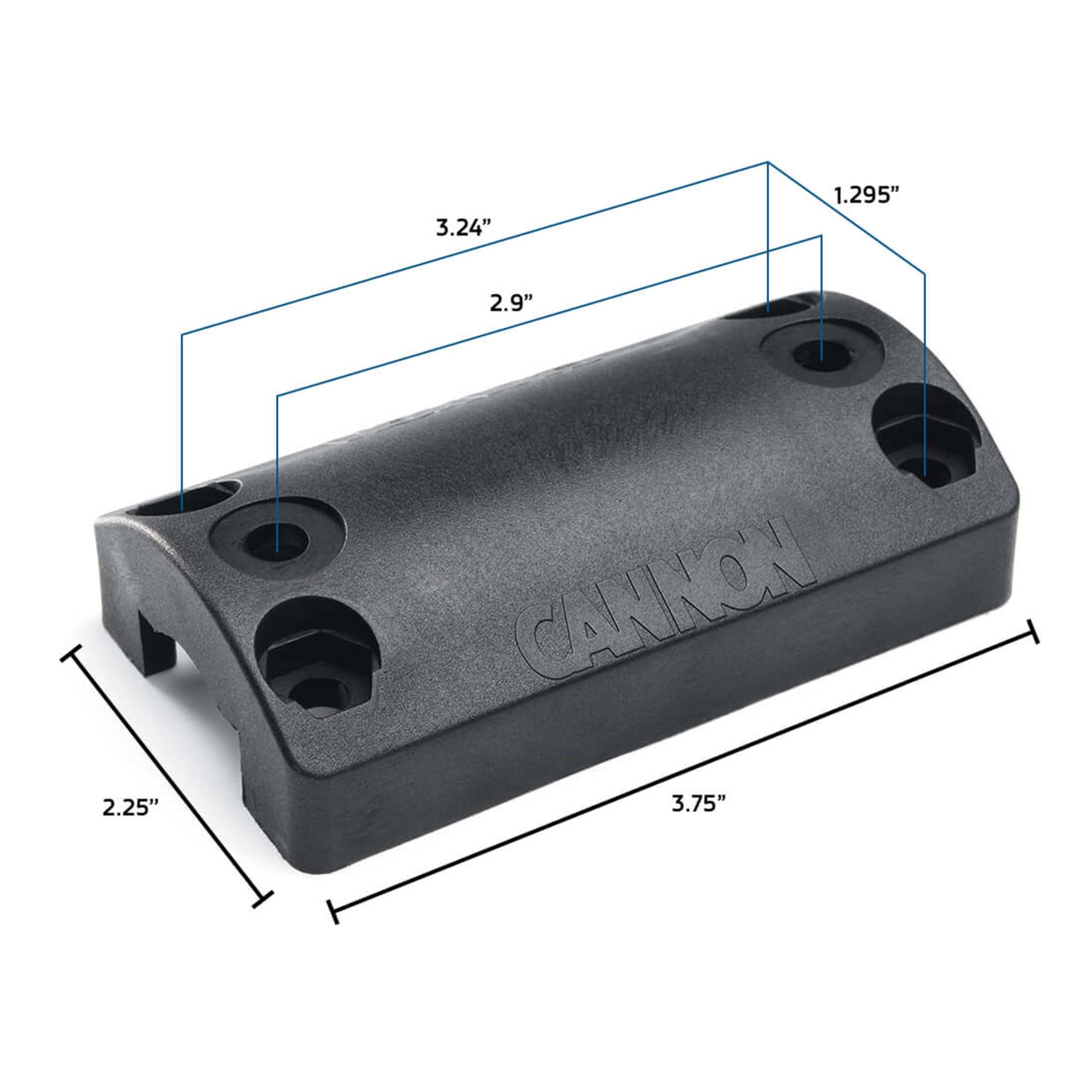 Cannon rail mount adapter universal fit for square or round rails.