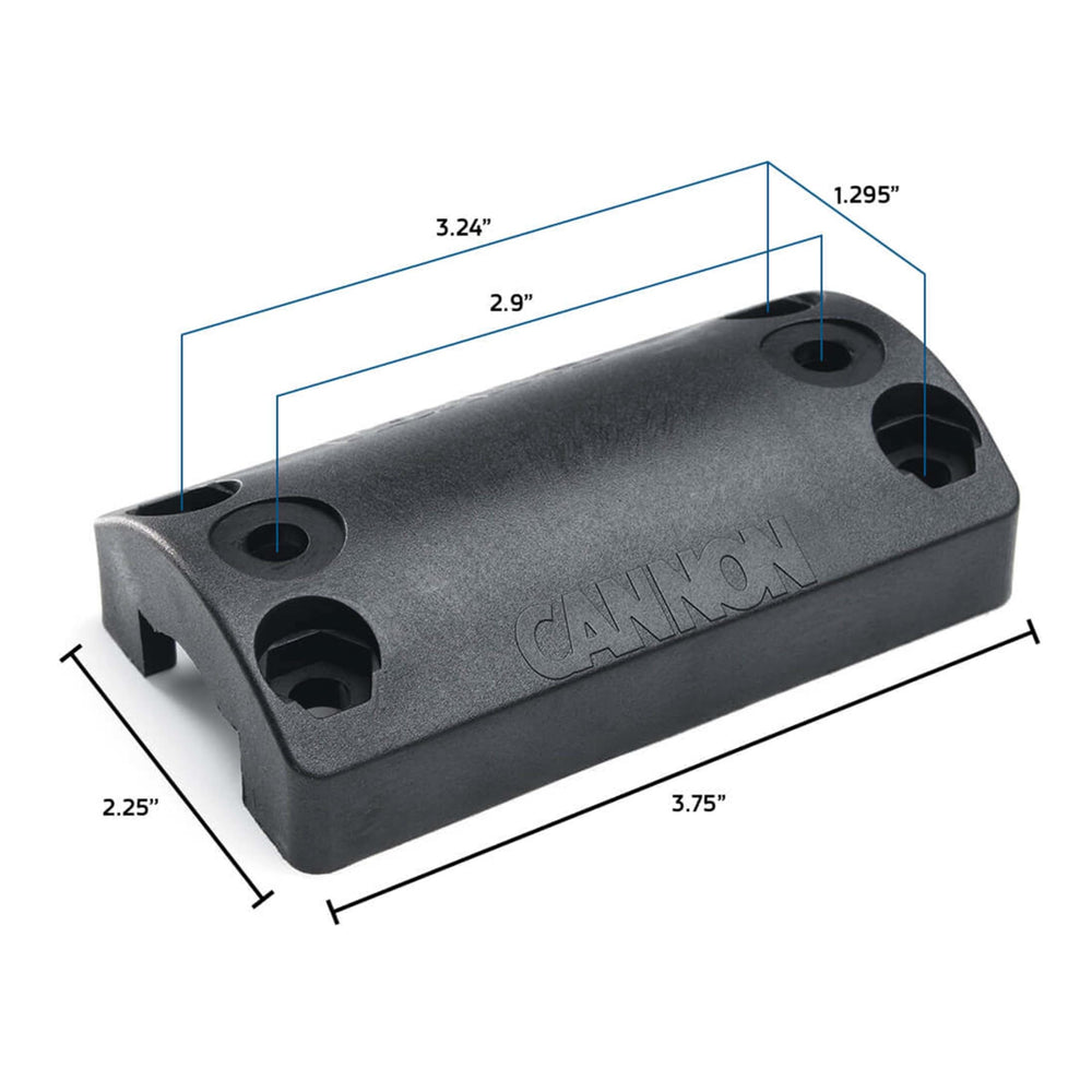 Cannon rail mount adapter universal fit for square or round rails.