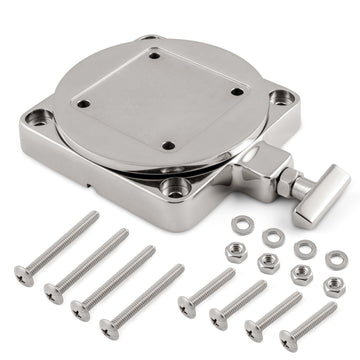 Cannon rail side mount secures downrigger along narrow gunwales with easy installation.