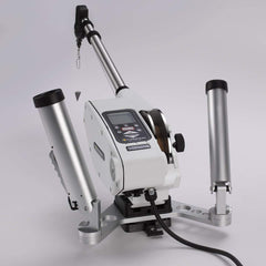 Cannon ratcheting system smoothly adjusting rod position for storage or removal