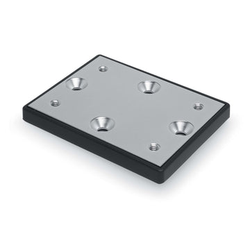 Cannon Rod Holder Deck Mounting Plate keeps downriggers stable on gunwale or transom