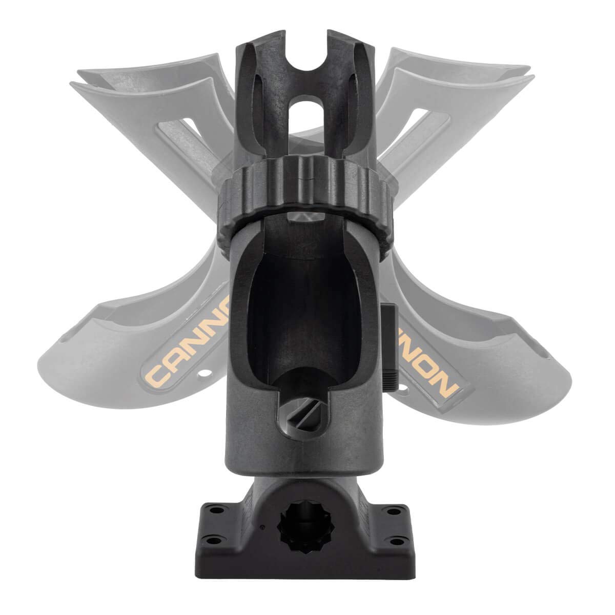 Cannon rod holder demonstrates easy install with included mounting hardware.