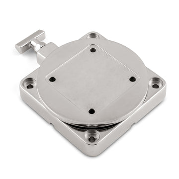 Cannon rotation 22.5 degree swivel base enables precise downrigger positioning.