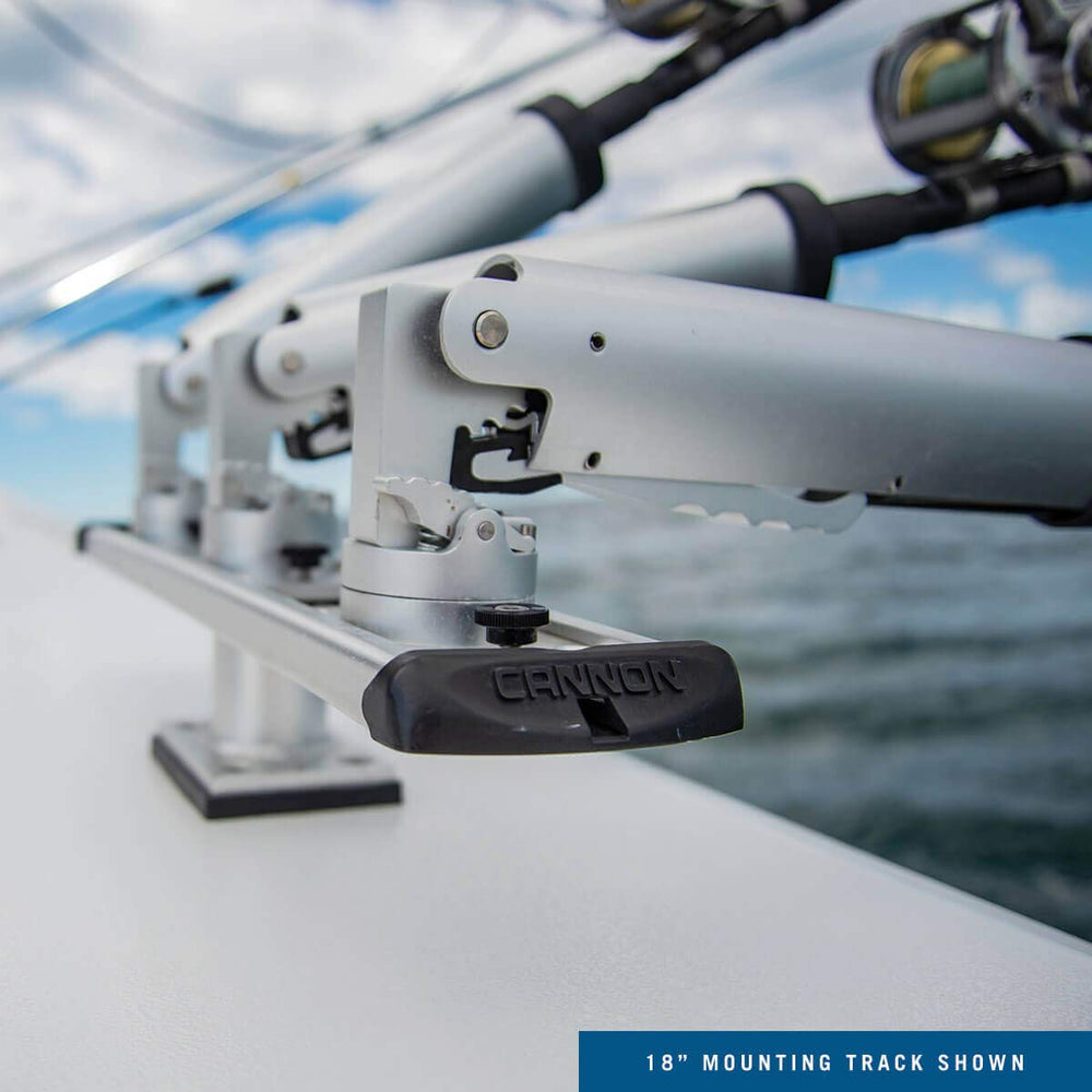 Cannon saltwater-grade mounting track withstands harsh environments over time.