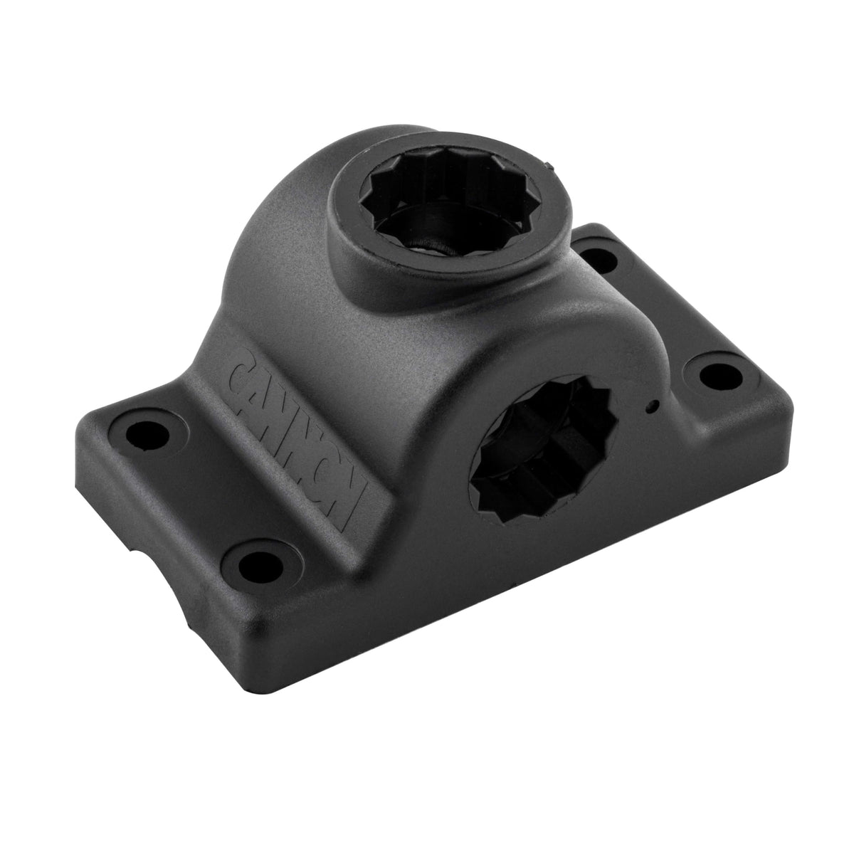 Cannon side-deck mount adapter for flexible boat installation