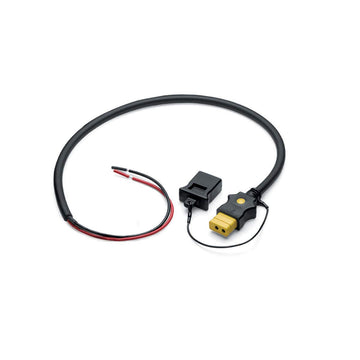 Cannon tethered end cap on battery cable prevents loss and corrosion.