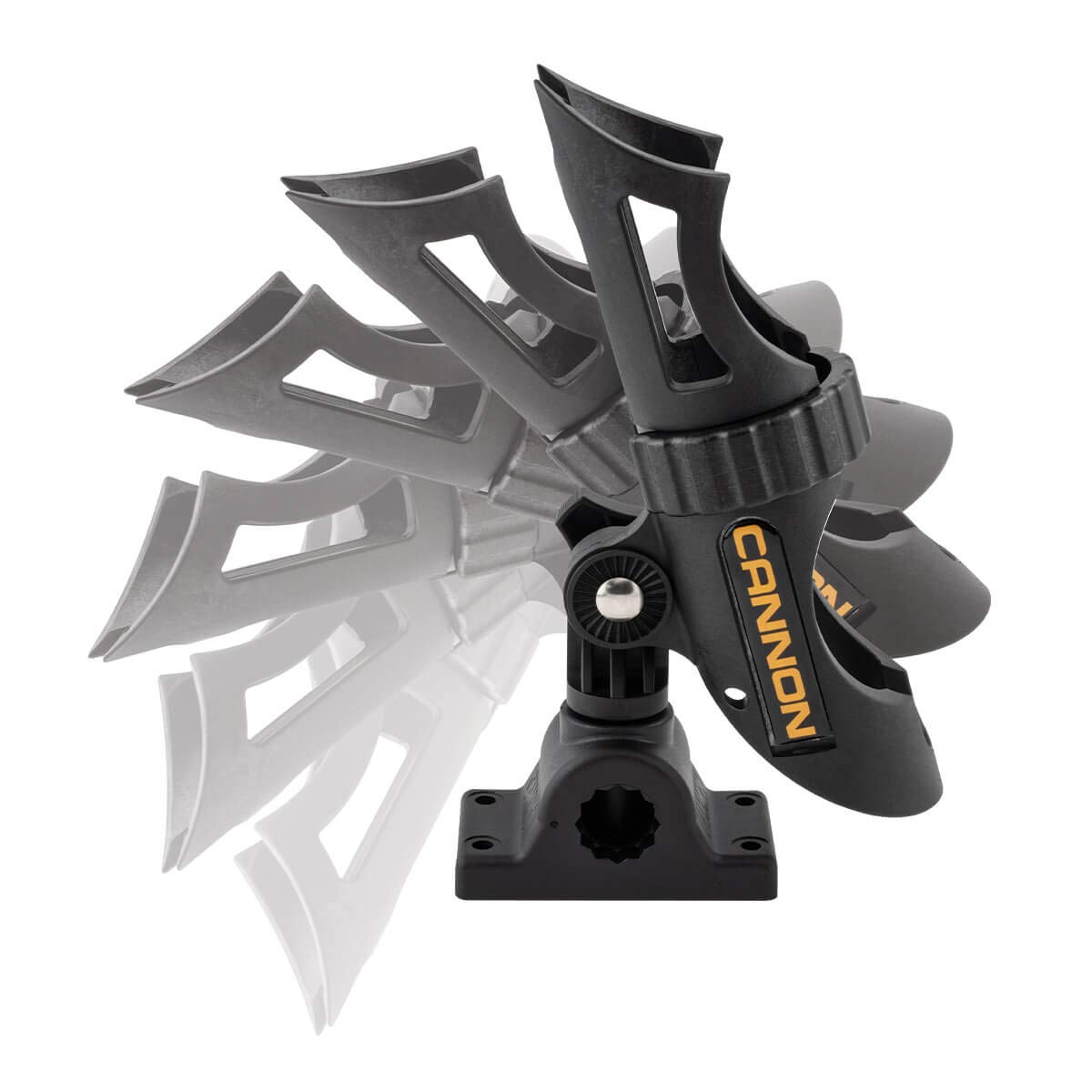 Durable marine-grade construction in black finish