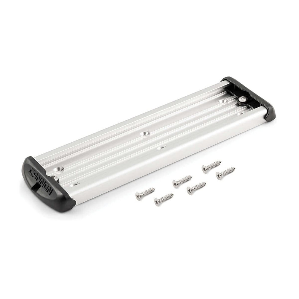 Cannon track customization setup shows versatile spacing for downriggers and accessories.