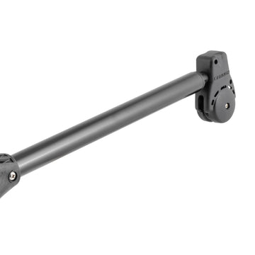 Cannon Uni-Troll 5 dual-axis rod holder offers versatile rod positioning.