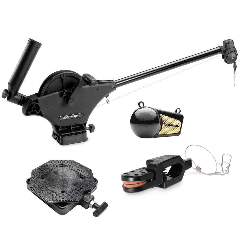 Cannon Uni-Troll 5 ST manual downrigger ready for precise depth control while trolling