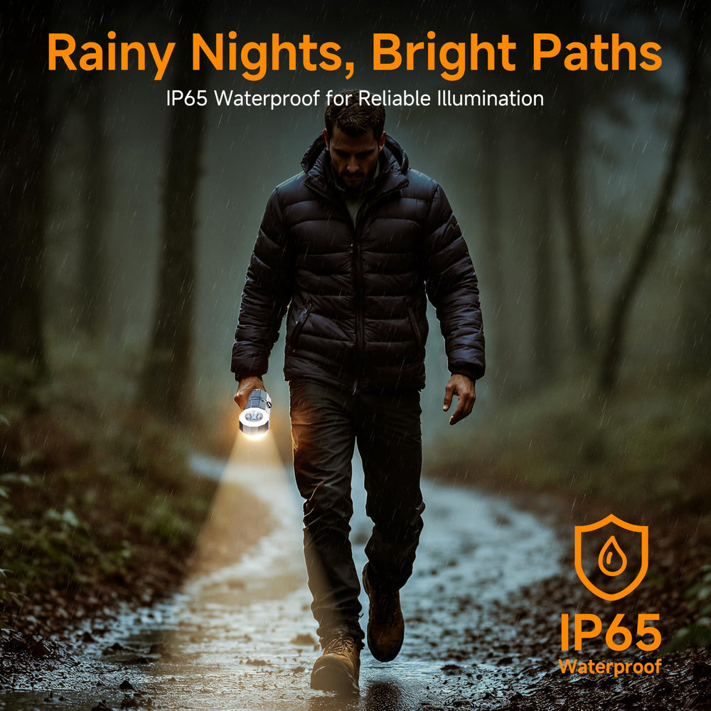 Canoazo emergency light used in a dark outdoor setting for visibility
