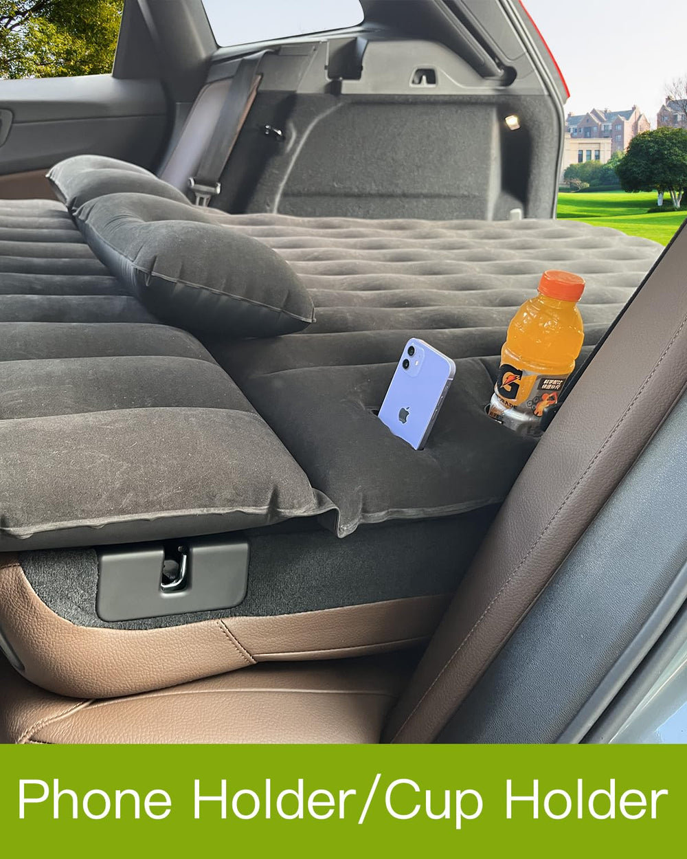 Canodoky SUV air mattress phone holder keeps your device accessible.