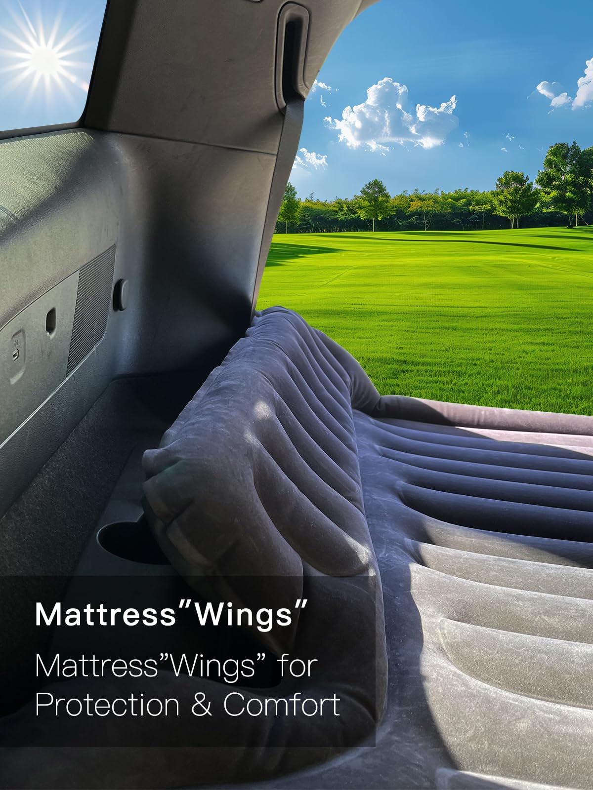 Canodoky SUV air mattress thick PVC surface feels soft and durable.